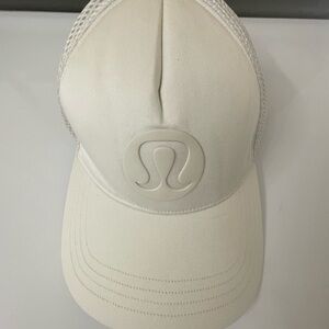 Lululemon White Trucker Hat with Mesh Back